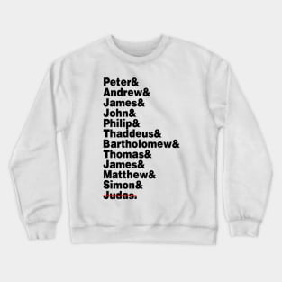 12 Disciples (Black Text) Crewneck Sweatshirt